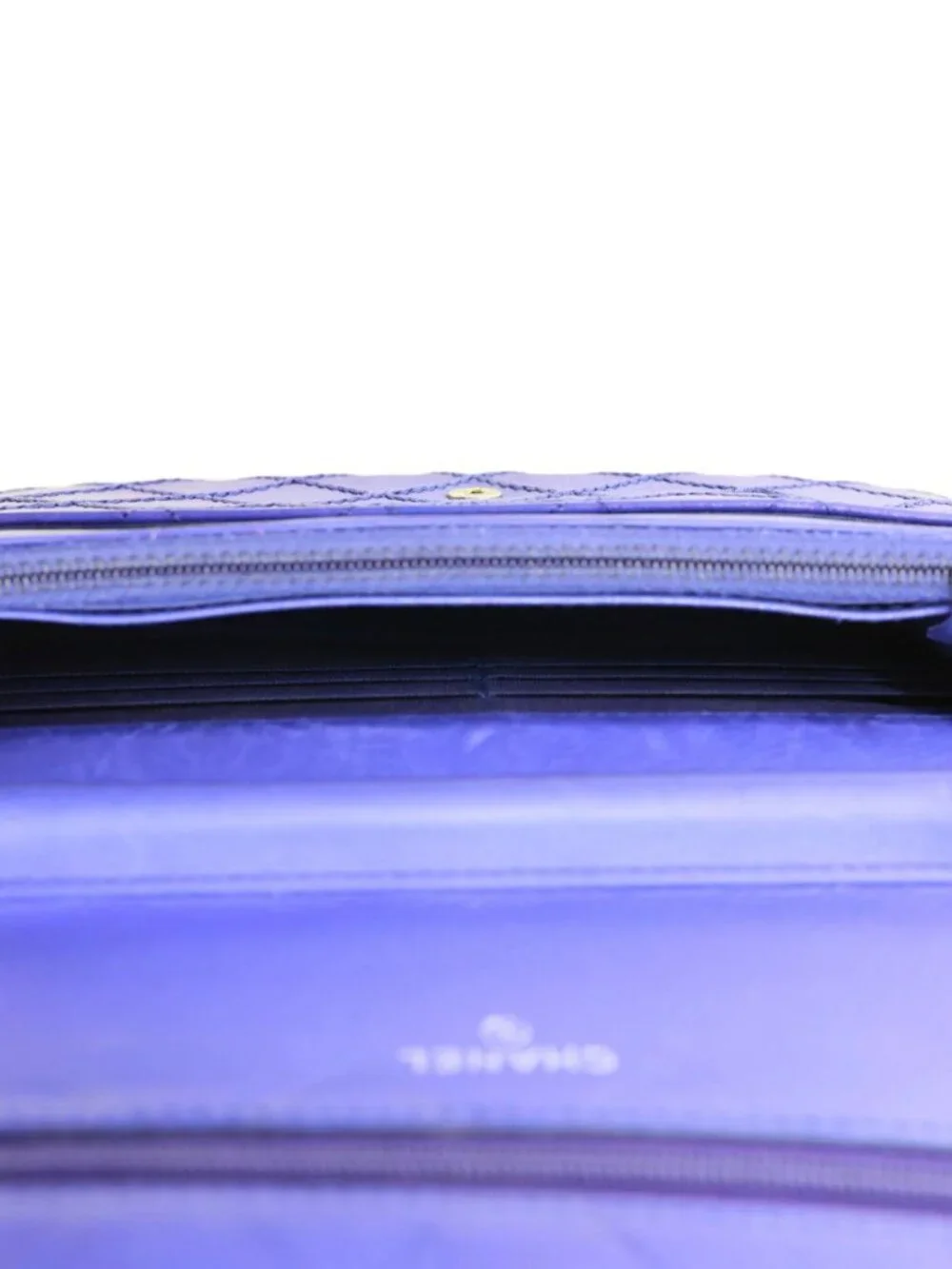 Chanel Fancy CC Quilted Calfskin Leather Wallet On Chain Bag Royal Blue